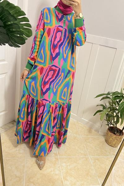 Ebruli elbise Turuncu