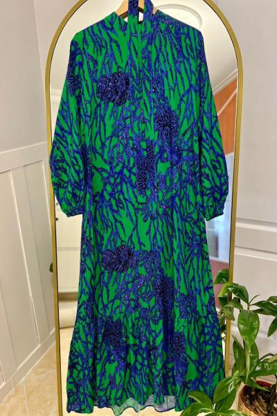 Ela elbise  Zümrüt