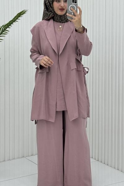 İlge 3 lü Takım Gül