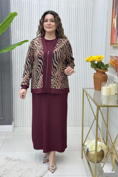 Ada Etekli Takım Bordo