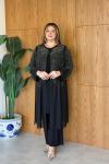 Ajda Büyük Beden Takım Siyah