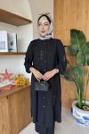 Alara Tunik Takım Siyah