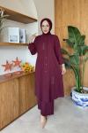 Alara Tunik Takım Bordo