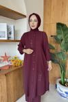 Alara Tunik Takım Bordo