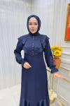 Asena Elbise Lacivert