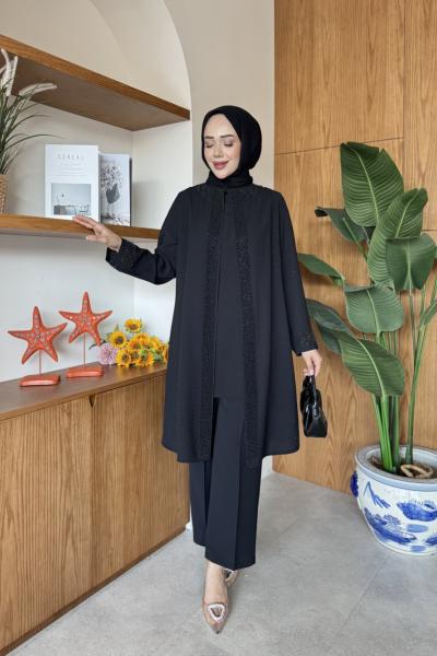 Aynur Tunik Takım Siyah