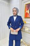 Ayşin Pantolonlu Takım Lacivert