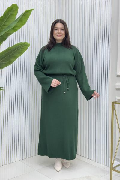 Baby Triko Elbise Zümrüt