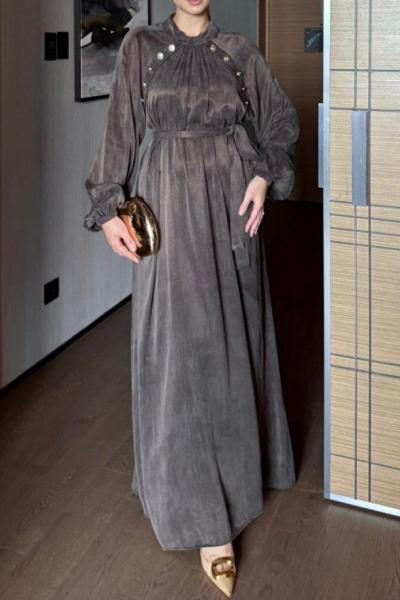 Başak Elbise Kahverengi