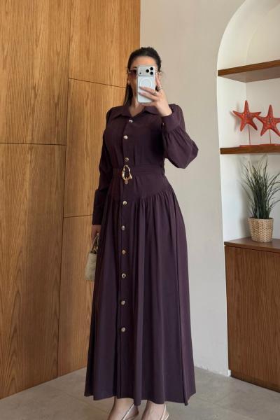 Başak Elbise  Mürdüm