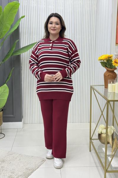 Berivan Triko Takım Bordo