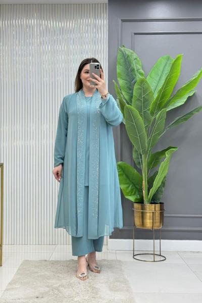 Çiğdem Üçlü Takım  Çağla Yeşili