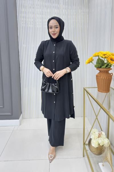 Dilber Tunik Takım Siyah