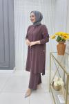 Dilber Tunik Takım Mürdüm