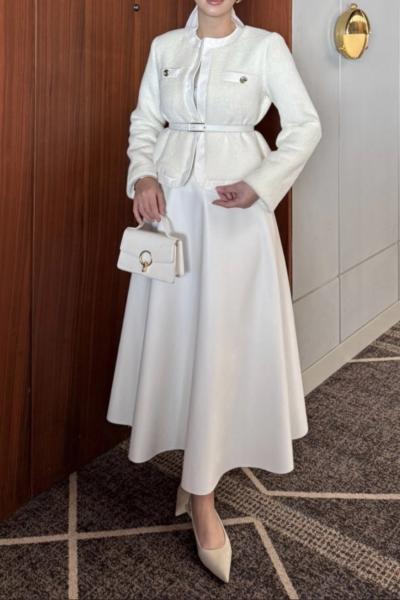 Elçin Etekli Takım  Beyaz