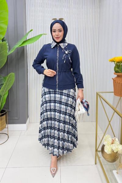 Elisa  Etekli Takım  Lacivert