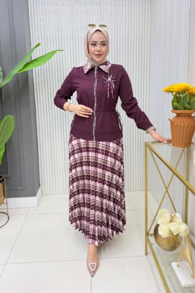 Elisa  Etekli Takım  Mor