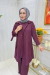 Emine Üçlü Takım Bordo