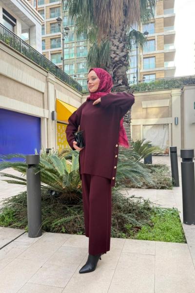 Ezgi Triko Takım Bordo