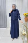 Fahriye Ceketli Elbise Lacivert