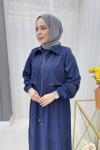 Fahriye Ceketli Elbise Lacivert