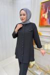 Gülşah Tunik Takım  Siyah