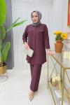 Gülşah Tunik Takım  Bordo