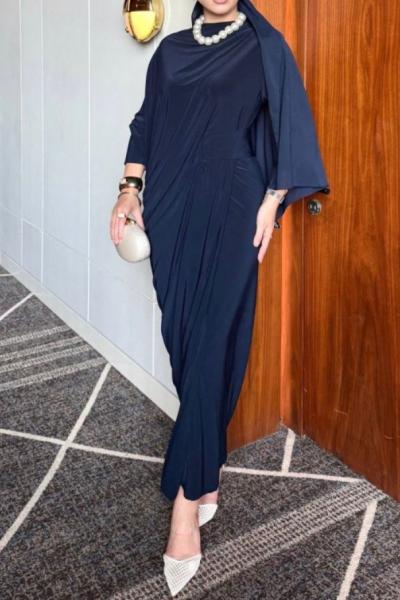 Gümüş Elbise Lacivert