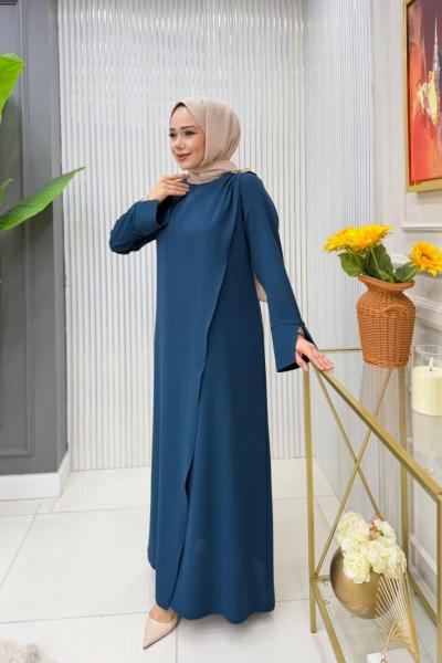 Hadise Elbise  Petrol Mavisi