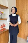 Hanife Üçlü Takım Lacivert