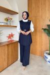 Hanife Üçlü Takım Lacivert