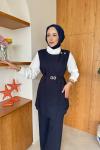 Hanife Üçlü Takım Lacivert