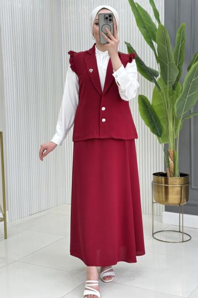 Hediye Üçlü Takım Bordo