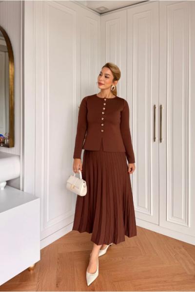 Hicran  Etekli Takım  Kahverengi