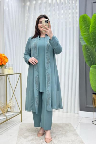 Hülya 3lü Takım  Çağla Yeşili