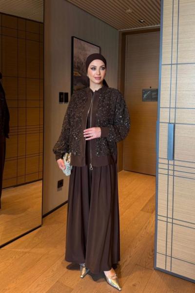 İlkay üçlü Takım Kahverengi