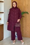 İlke Tunik Takım Bordo
