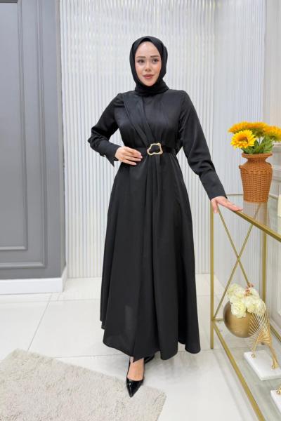 İpek Elbise  Siyah