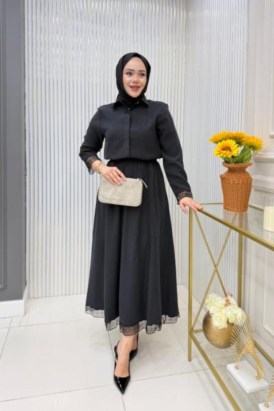 Kevser Etekli Takım Siyah
