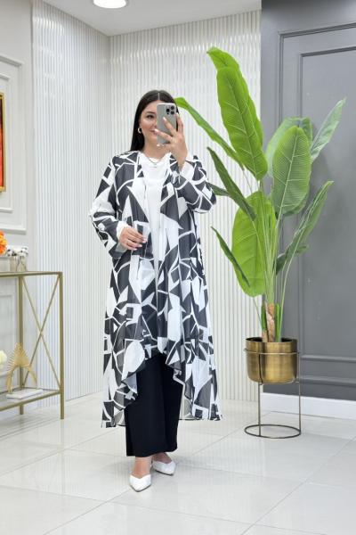 Kübra Üçlü Takım  Siyah