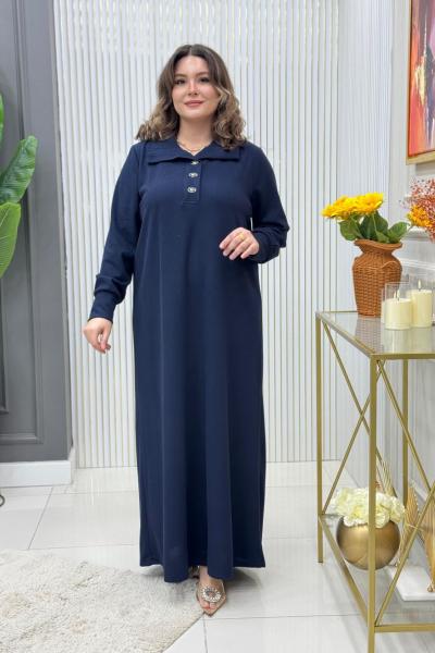 Lale elbise  Lacivert