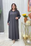 Lale elbise  Antrasit