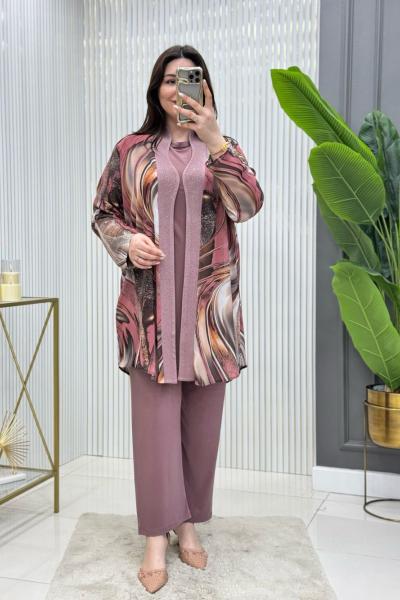 Melisa 3lü Takım  Gül