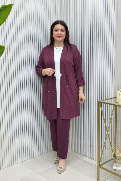 Miray Üçlü Takım Mor