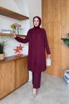 Narin Tunik Takım Bordo