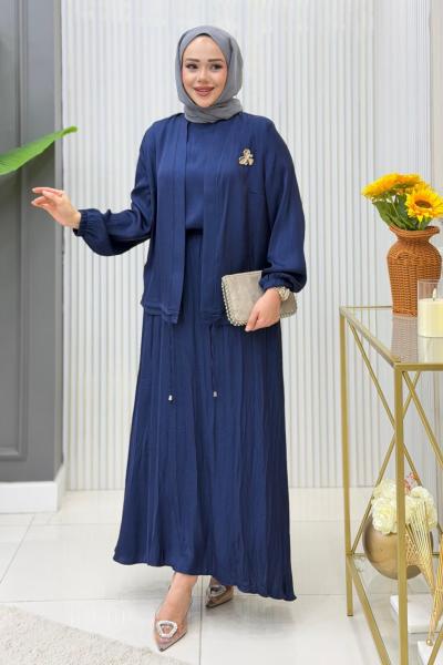 Nehir Etekli Takım Lacivert