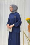 Nehir Etekli Takım Lacivert