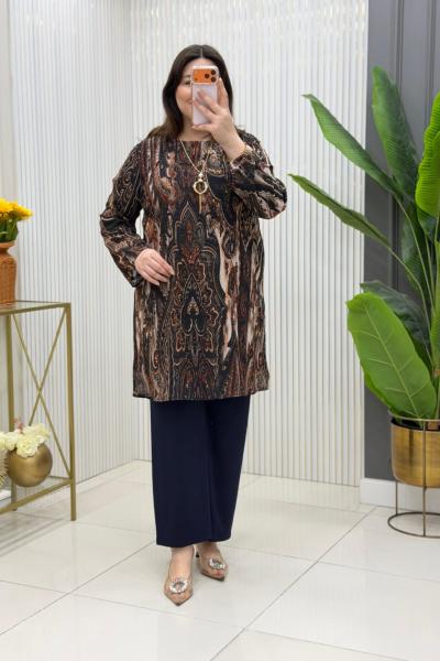 Nejla Tunik Takım  Lacivert