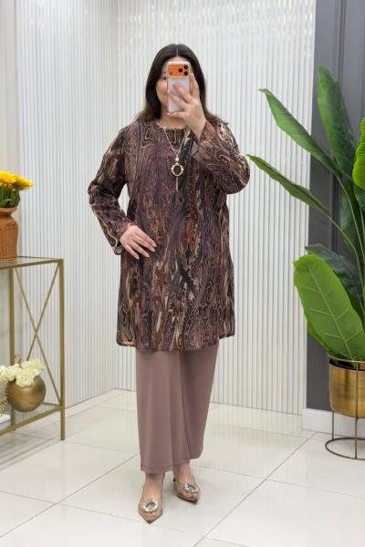 Nejla Tunik Takım  Gül