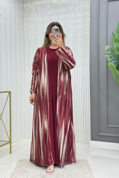 Nisa Elbise  Bordo
